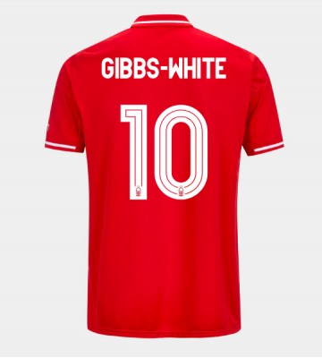 Nottingham Forest Morgan Gibbs-White #10 Hjemmebanetrøje 2025-26 Kortærmet